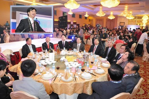 6. 齊偉能總會長致詞、感謝歷任總會長的付出才成就 今日 、感謝亞總張峰豪總會長、世總黃正勝總會長、徐佩勇公使、吳英毅 委員長的蒞臨.